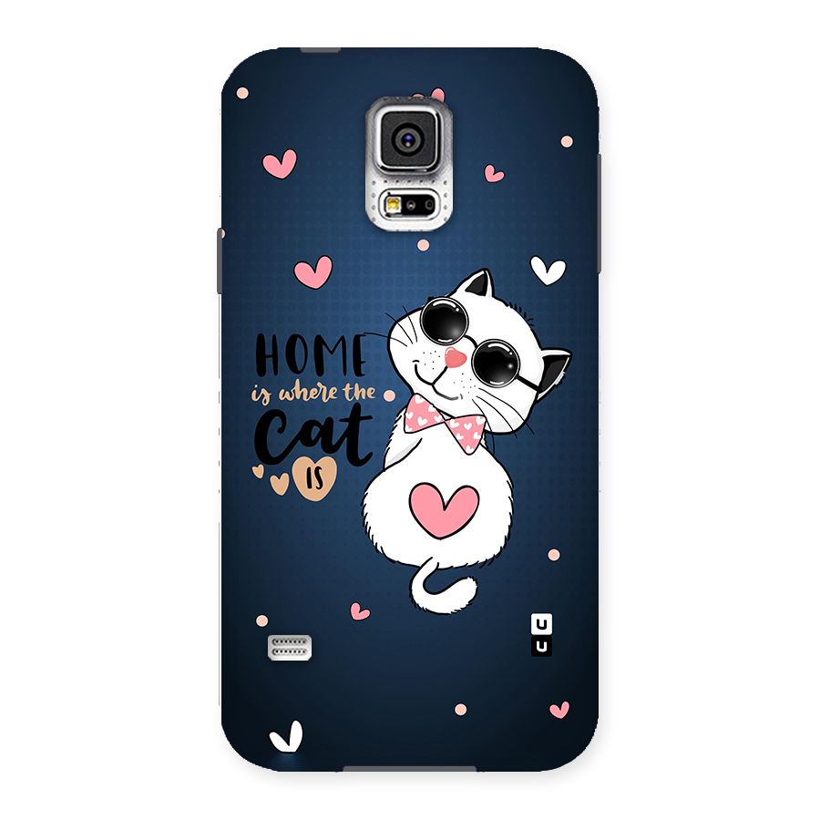 Home Where Cat Back Case for Samsung Galaxy S5