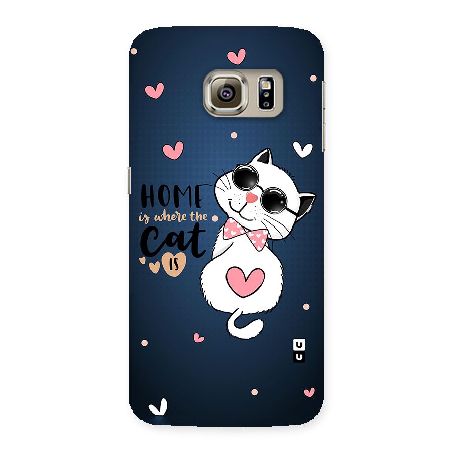 Home Where Cat Back Case for Samsung Galaxy S6 Edge