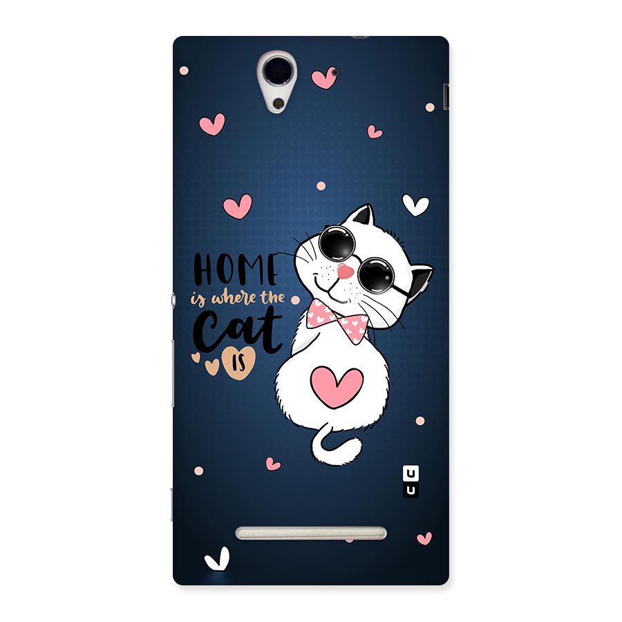 Home Where Cat Back Case for Sony Xperia C3