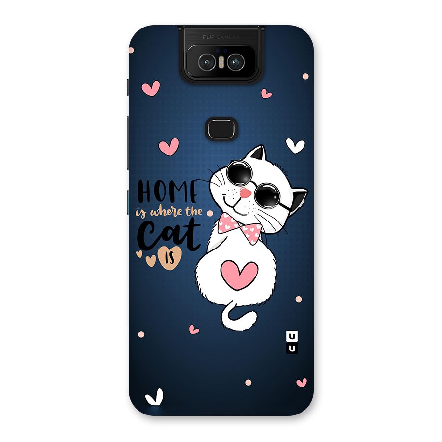 Home Where Cat Back Case for Zenfone 6z