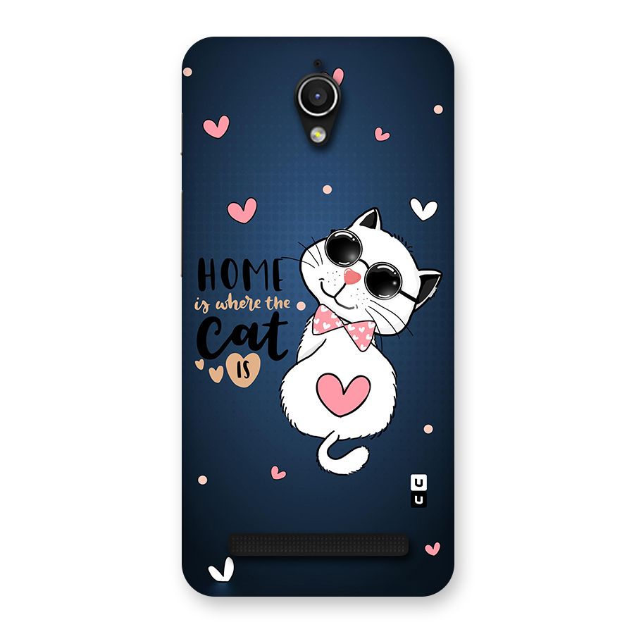 Home Where Cat Back Case for Zenfone Go