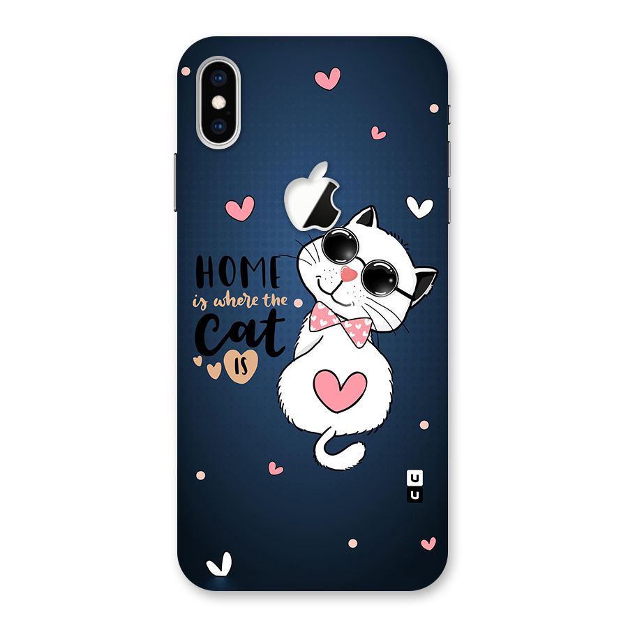 Home Where Cat Back Case for iPhone XS Max Apple Cut