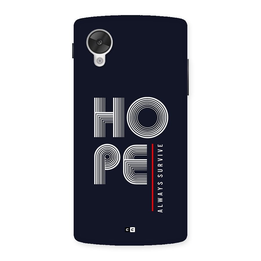 Hope Survives Back Case for Google Nexus 5