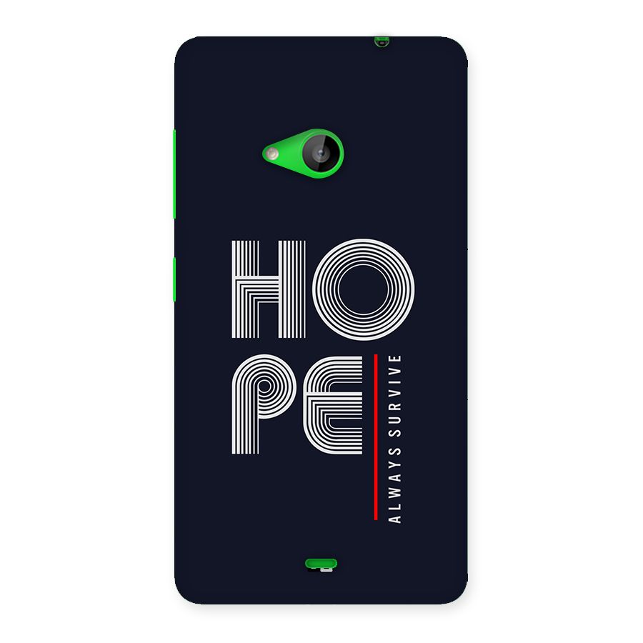 Hope Survives Back Case for Lumia 535