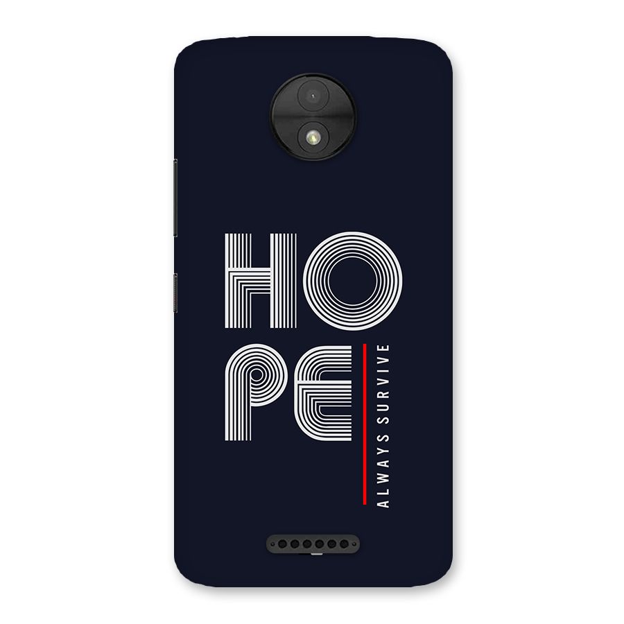 Hope Survives Back Case for Moto C