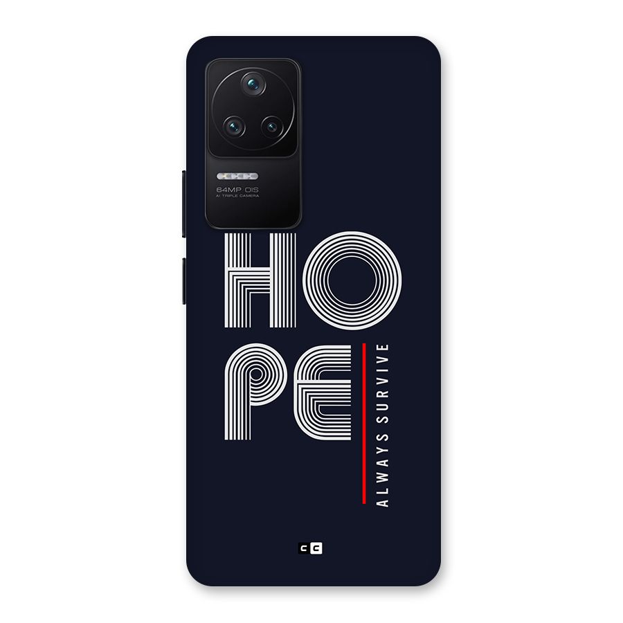 Hope Survives Back Case for Poco F4 5G