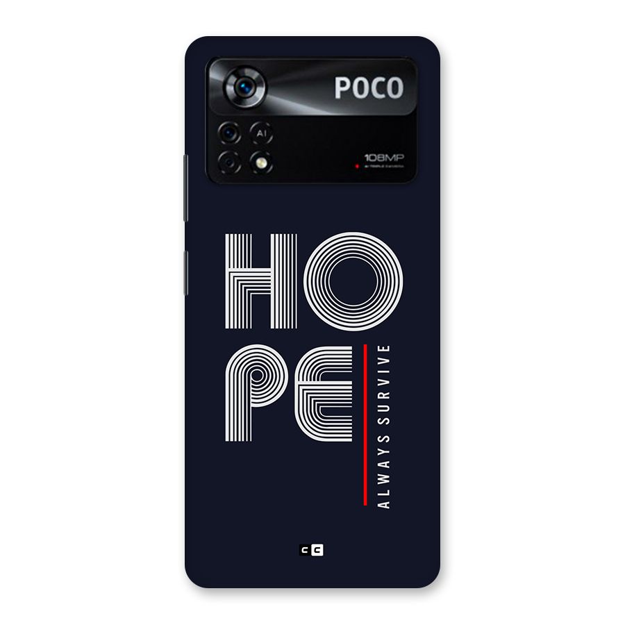 Hope Survives Back Case for Poco X4 Pro 5G
