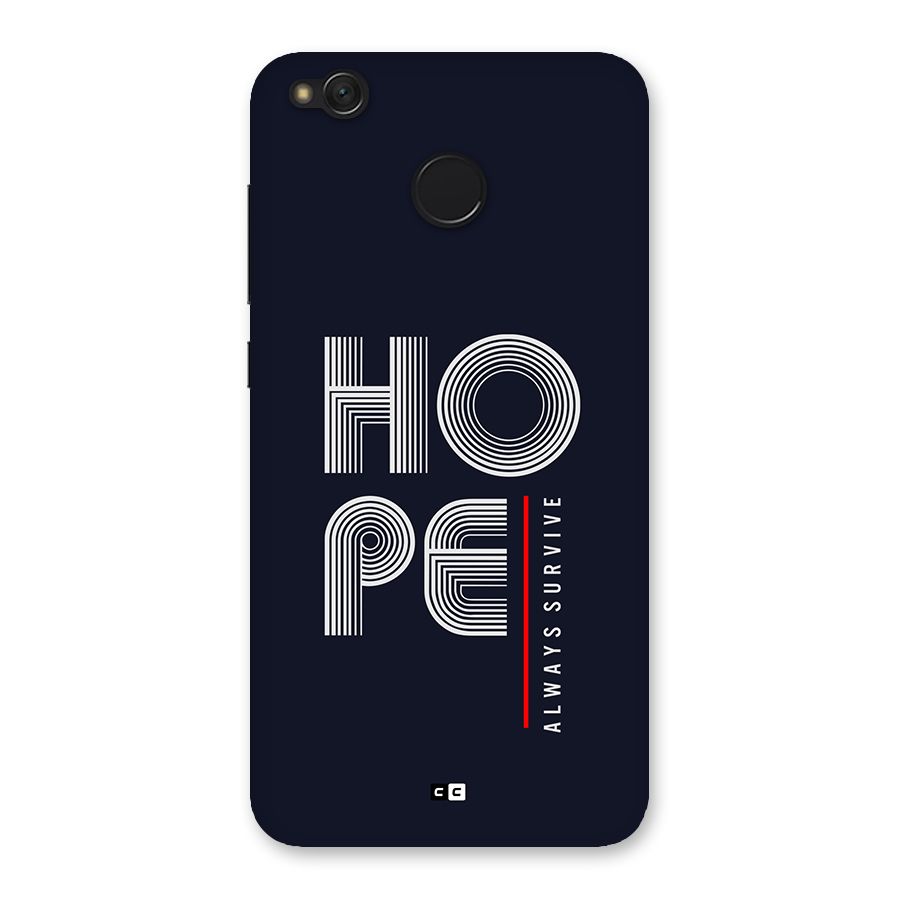 Hope Survives Back Case for Redmi 4