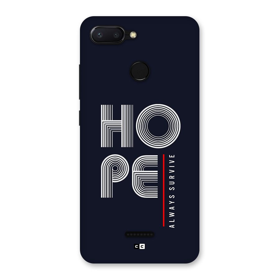 Hope Survives Back Case for Redmi 6