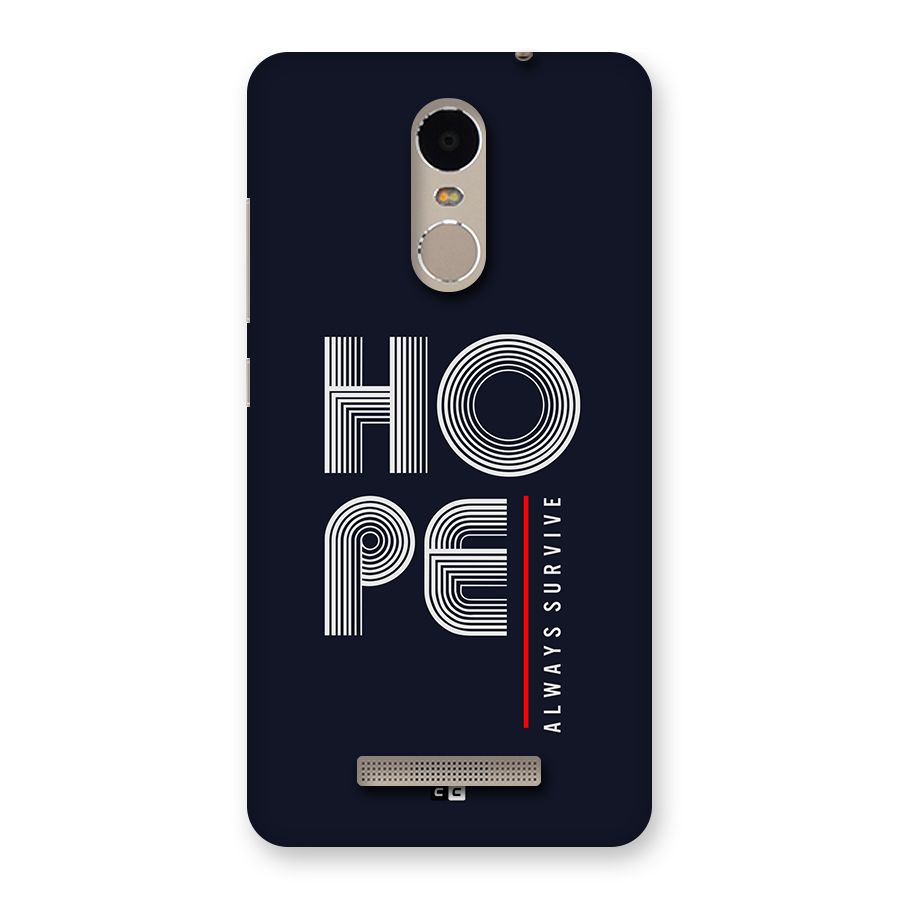 Hope Survives Back Case for Redmi Note 3