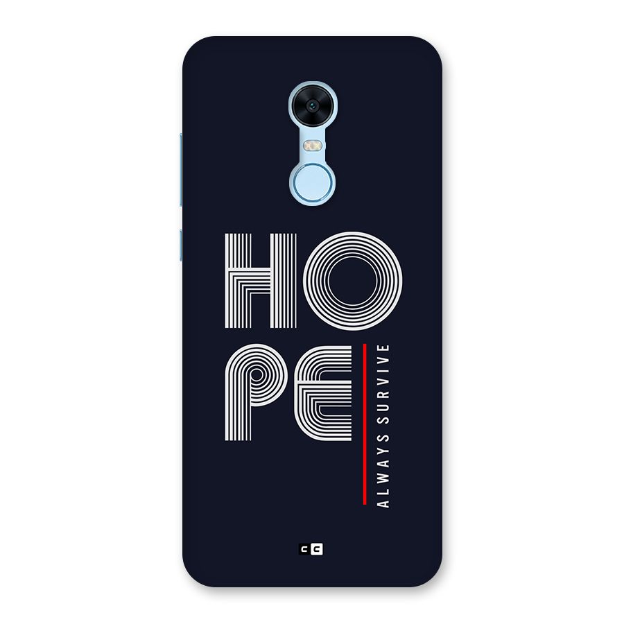 Hope Survives Back Case for Redmi Note 5