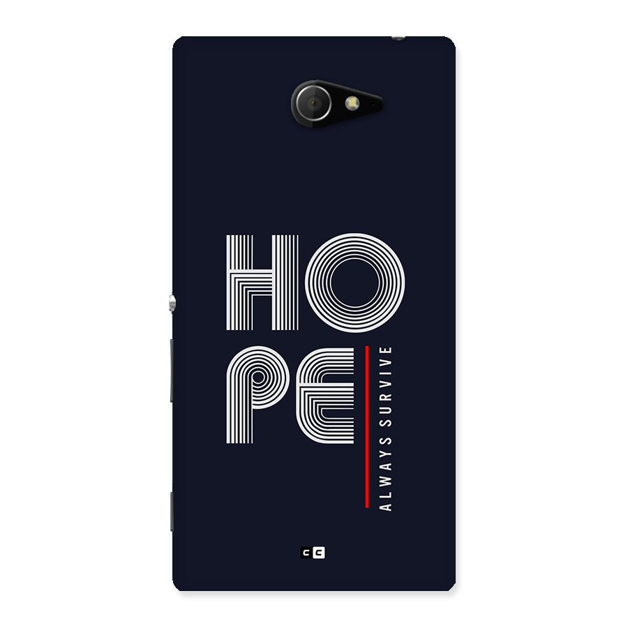 Hope Survives Back Case for Xperia M2