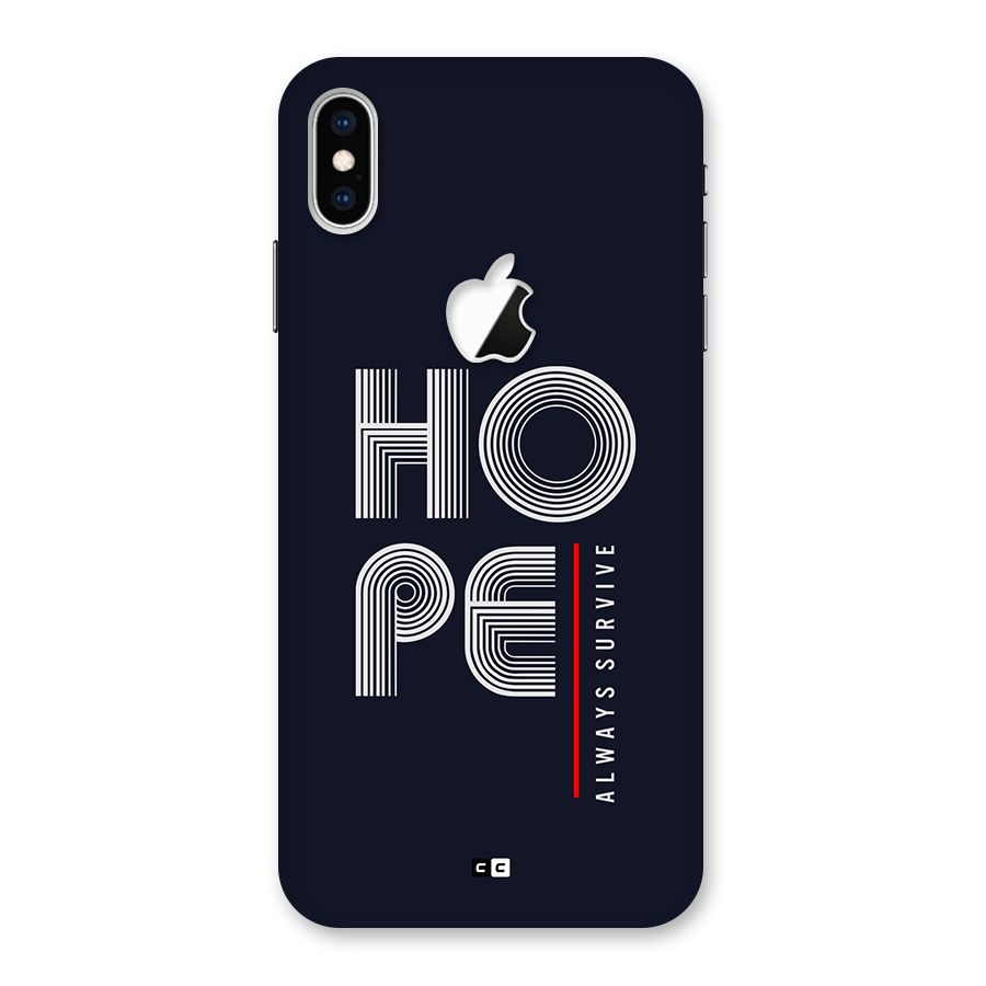 Hope Survives Back Case for iPhone XS Max Apple Cut
