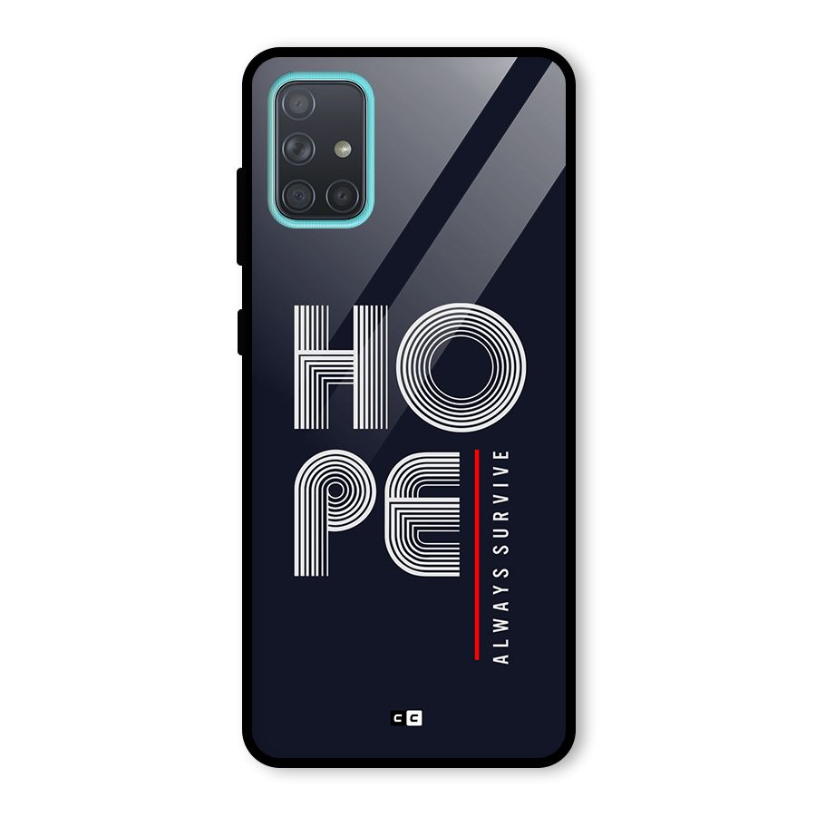 Hope Survives Glass Back Case for Galaxy A71