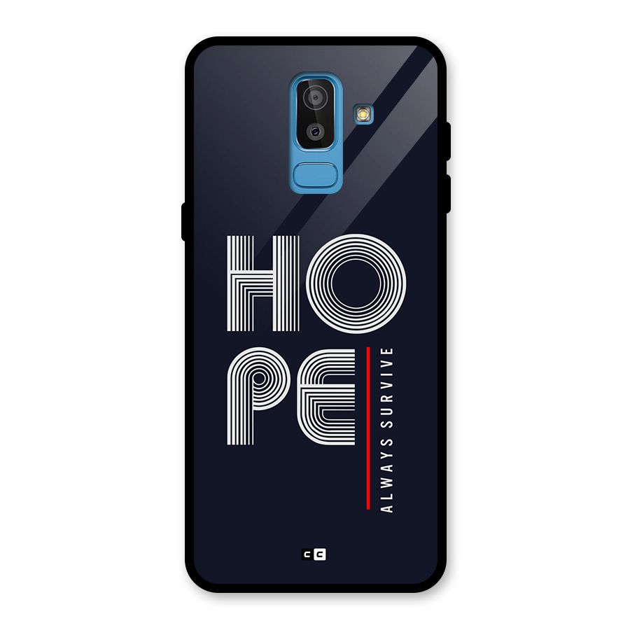 Hope Survives Glass Back Case for Galaxy J8