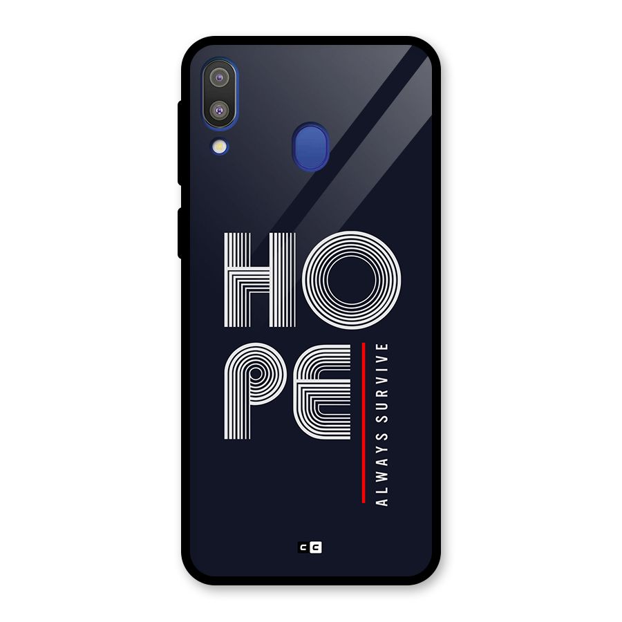 Hope Survives Glass Back Case for Galaxy M20