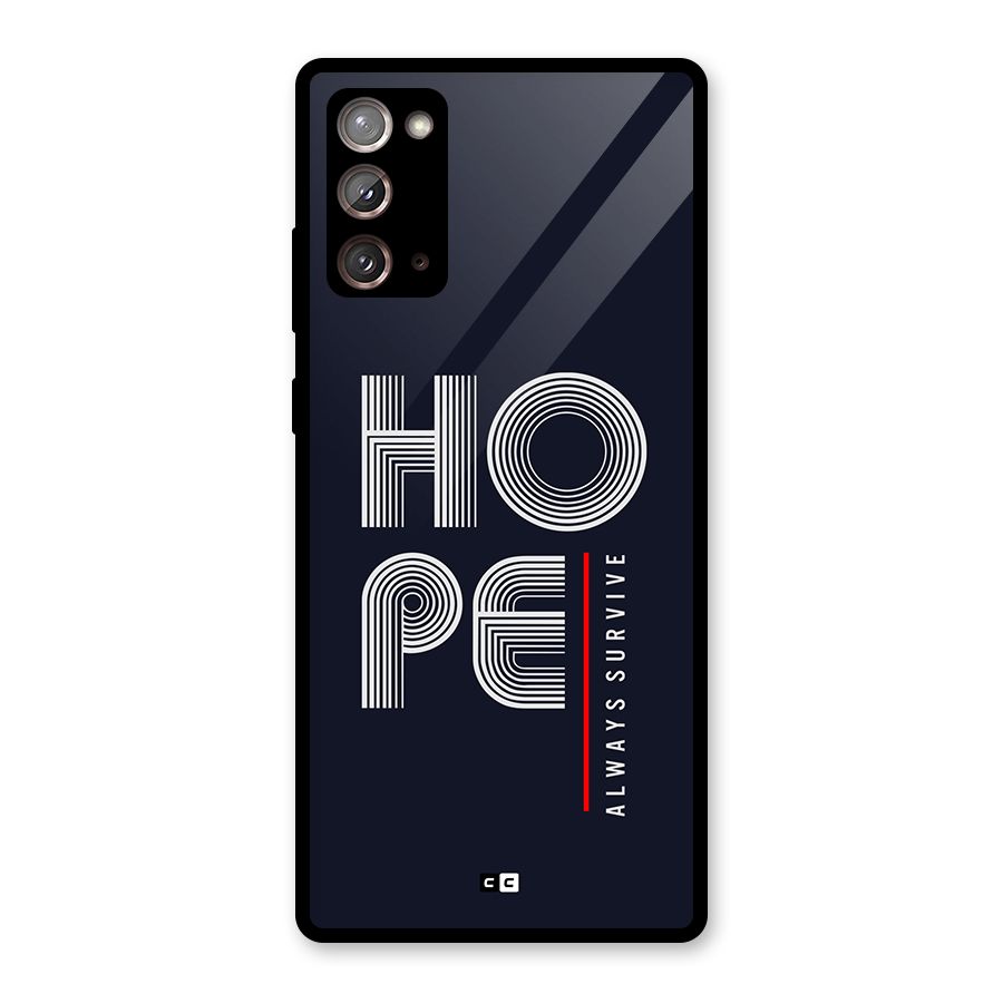 Hope Survives Glass Back Case for Galaxy Note 20