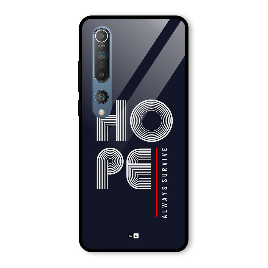 Hope Survives Glass Back Case for Mi 10