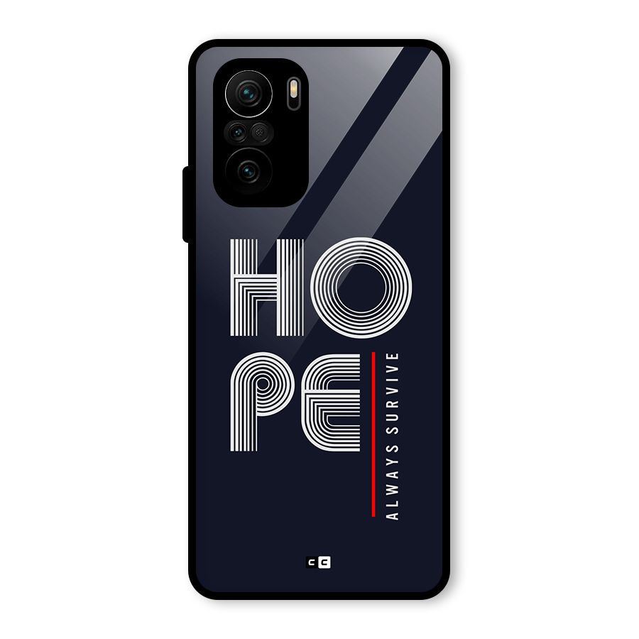 Hope Survives Glass Back Case for Mi 11X Pro