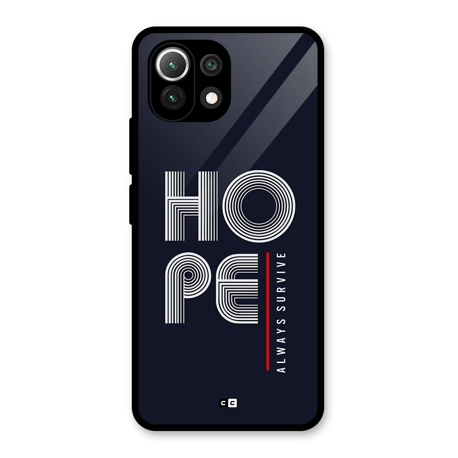 Hope Survives Glass Back Case for Mi 11 Lite NE 5G