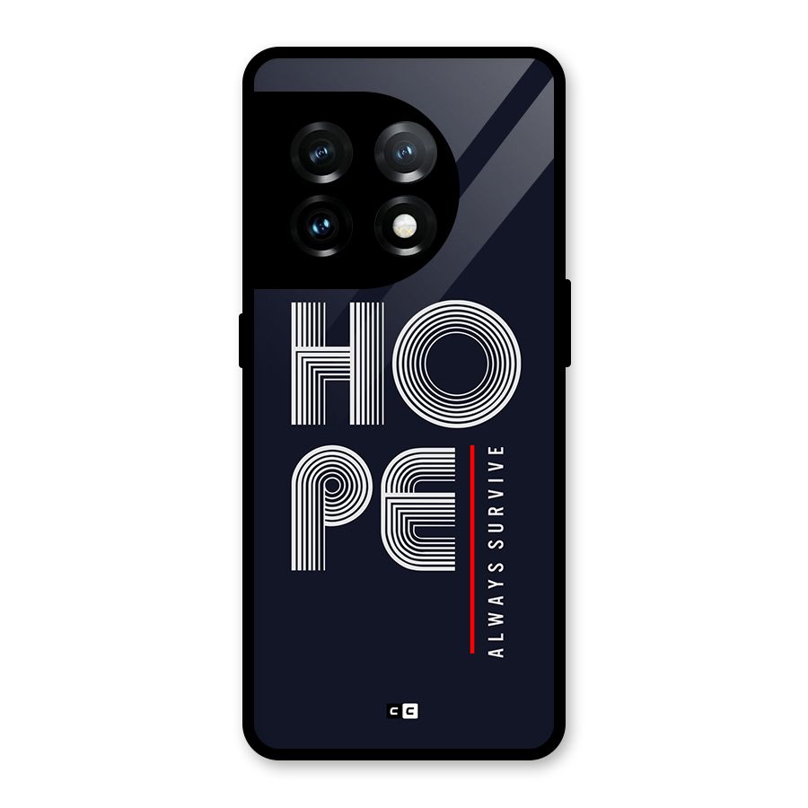 Hope Survives Glass Back Case for OnePlus 11