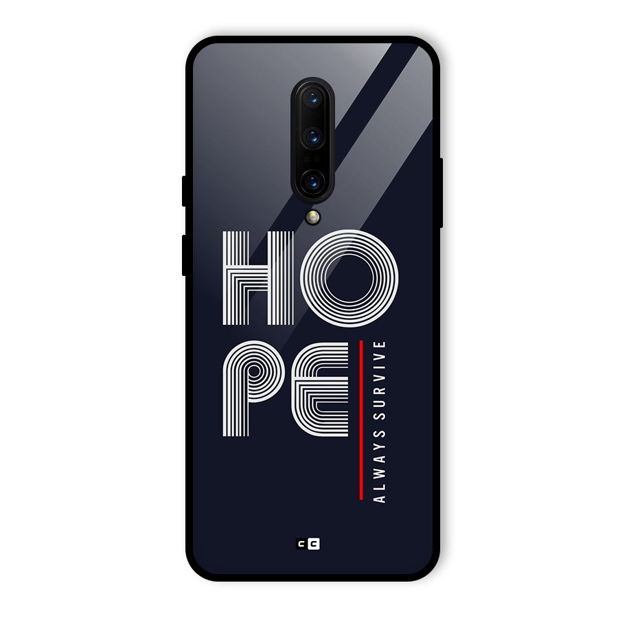 Hope Survives Glass Back Case for OnePlus 7 Pro