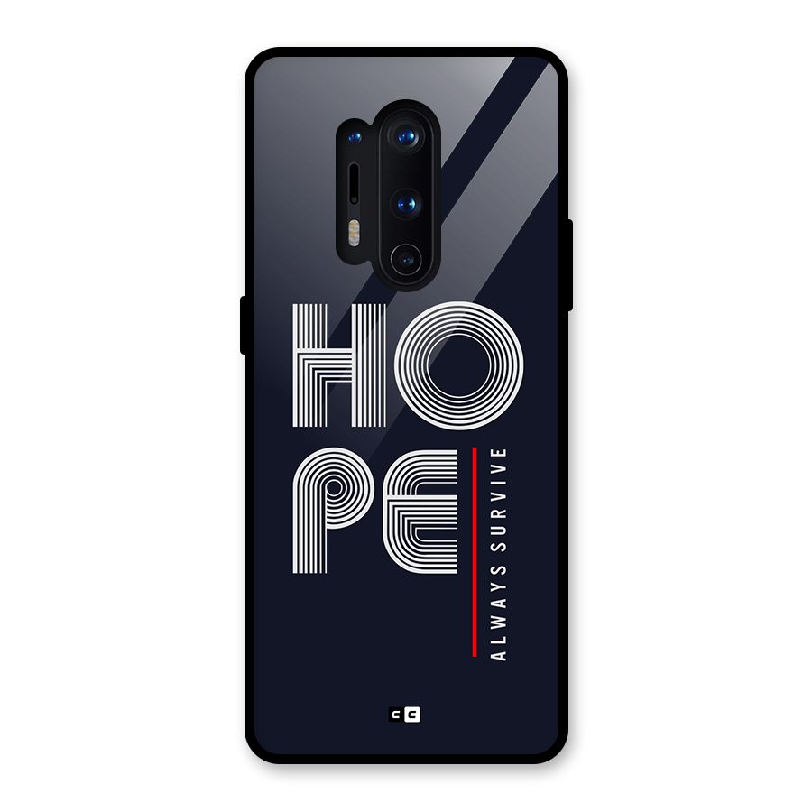 Hope Survives Glass Back Case for OnePlus 8 Pro