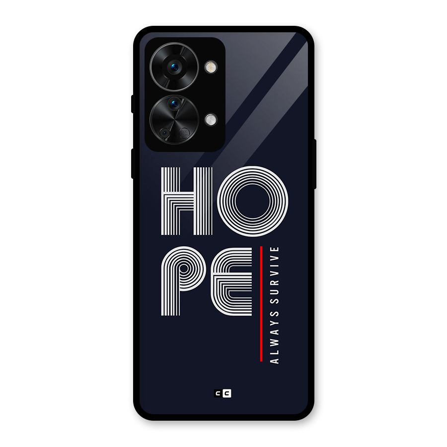 Hope Survives Glass Back Case for OnePlus Nord 2T