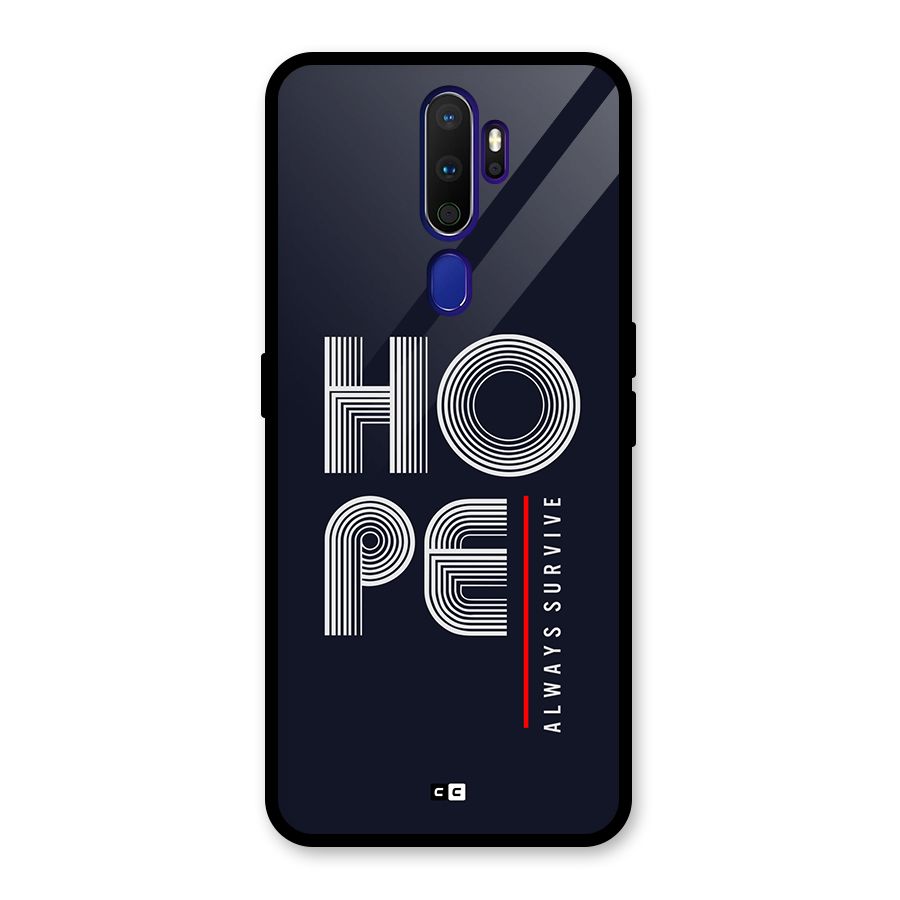Hope Survives Glass Back Case for Oppo A9 (2020)