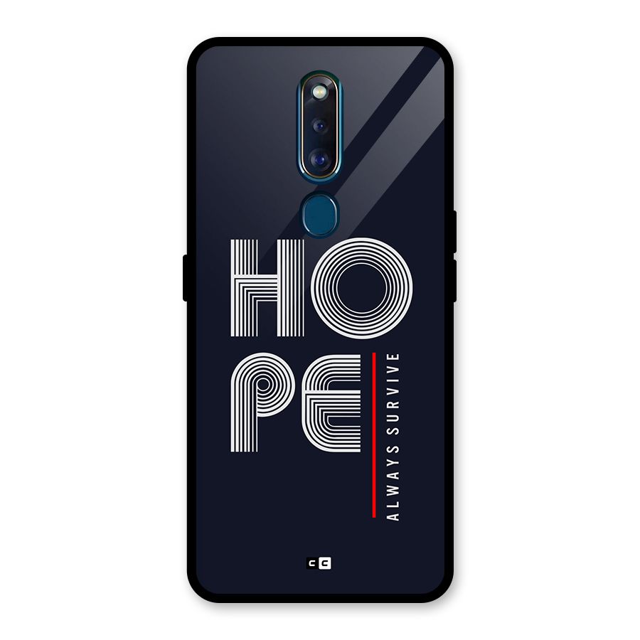 Hope Survives Glass Back Case for Oppo F11 Pro
