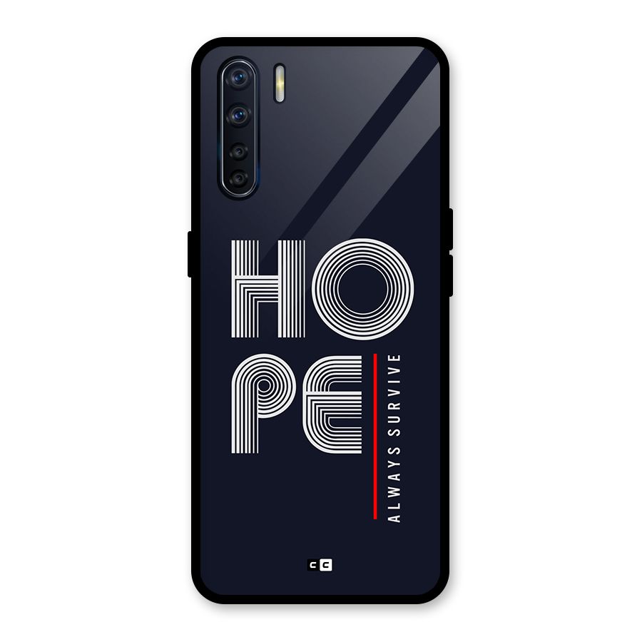 Hope Survives Glass Back Case for Oppo F15