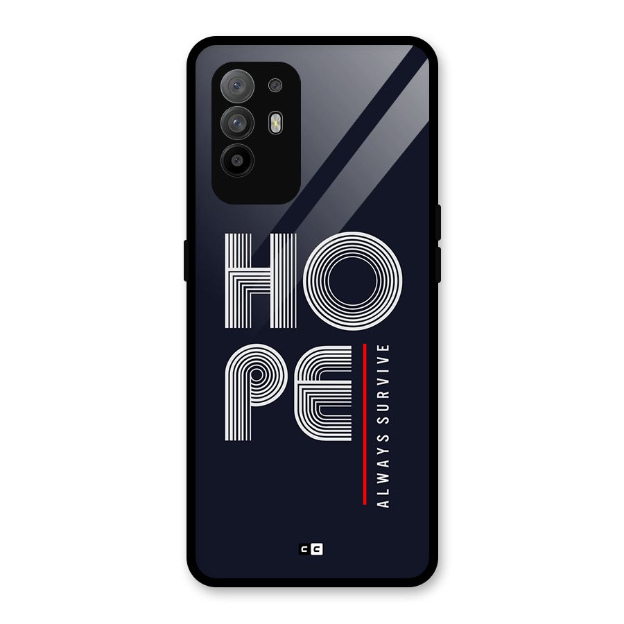 Hope Survives Glass Back Case for Oppo F19 Pro Plus 5G