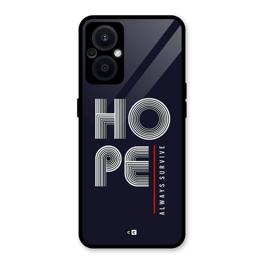 Hope Survives Glass Back Case for Oppo F21s Pro 5G