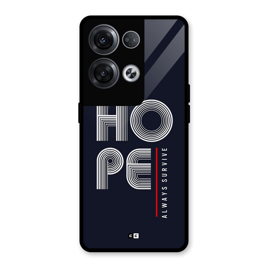 Hope Survives Glass Back Case for Oppo Reno8 Pro 5G