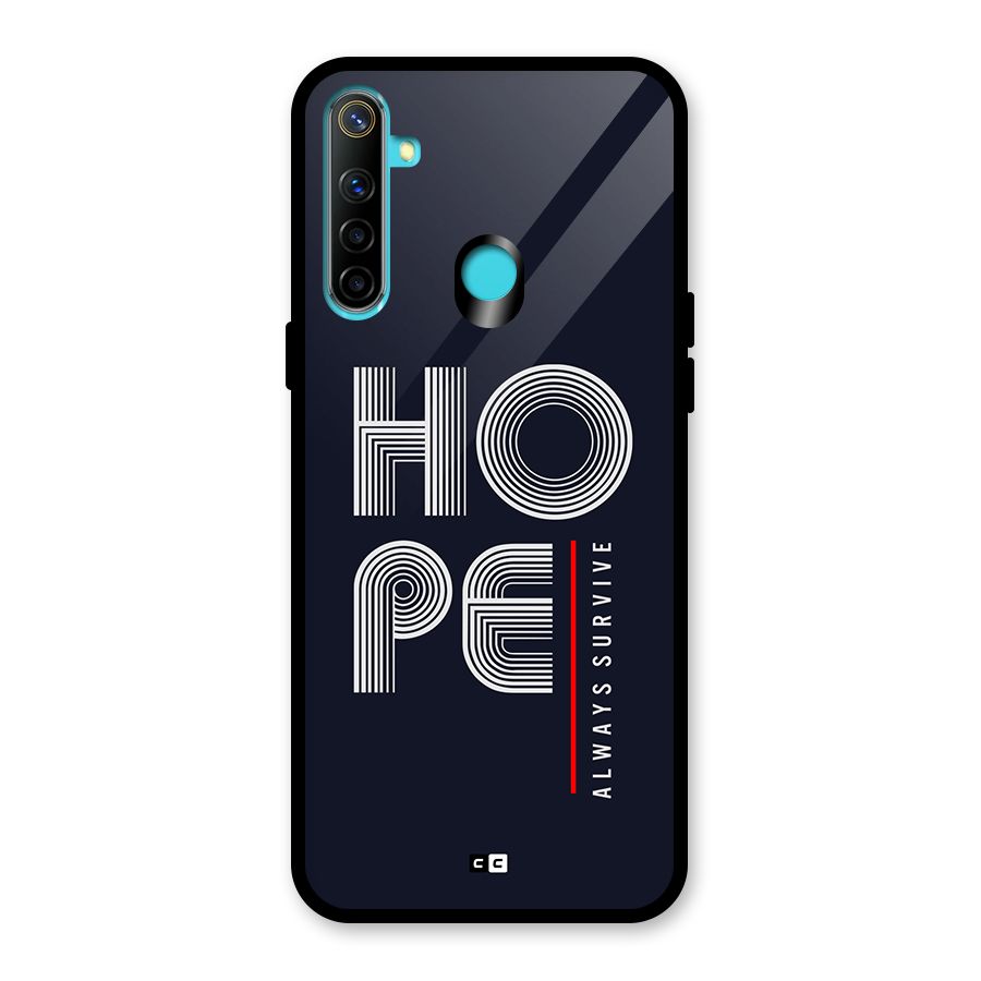 Hope Survives Glass Back Case for Realme 5