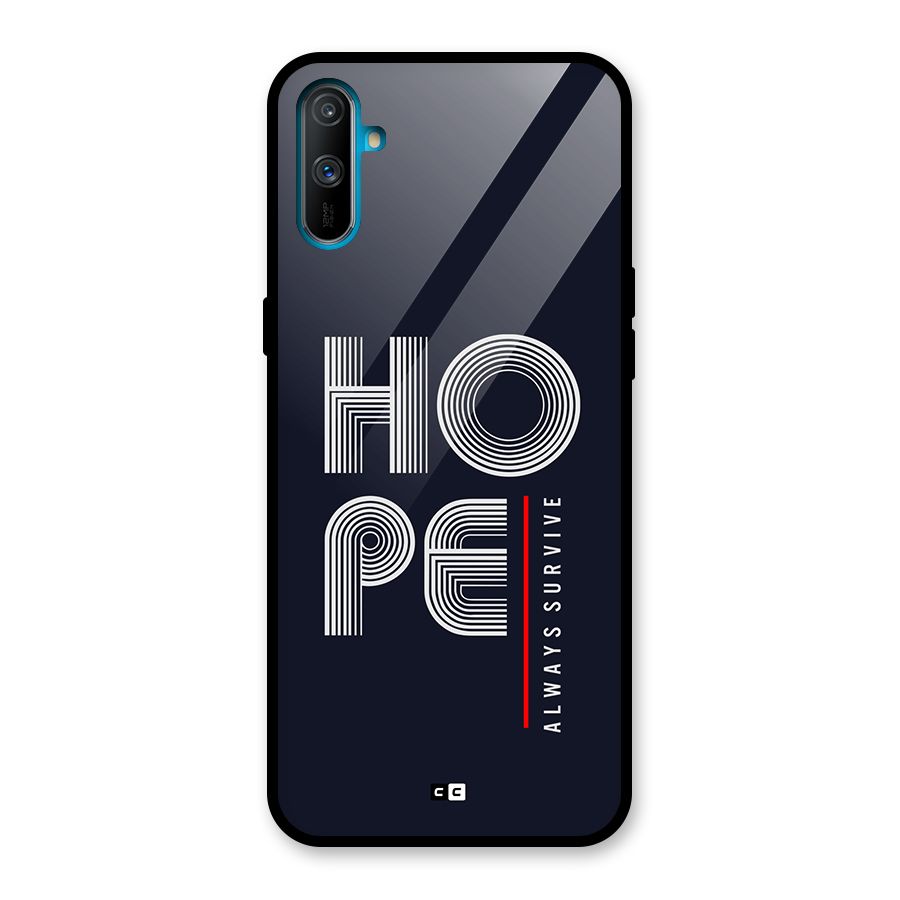 Hope Survives Glass Back Case for Realme C3