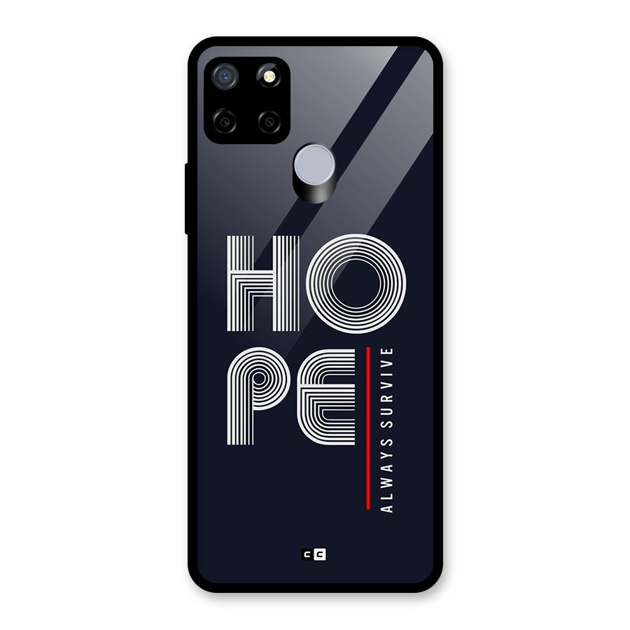 Hope Survives Glass Back Case for Realme Narzo 30A