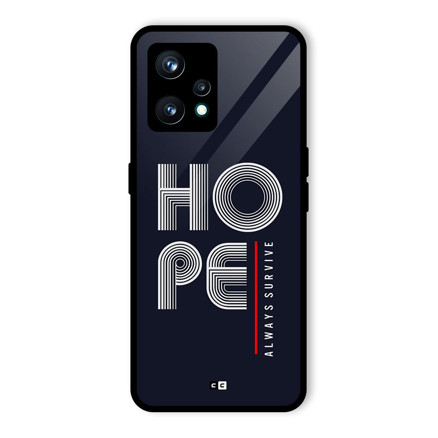 Hope Survives Glass Back Case for Realme Narzo 50 Pro