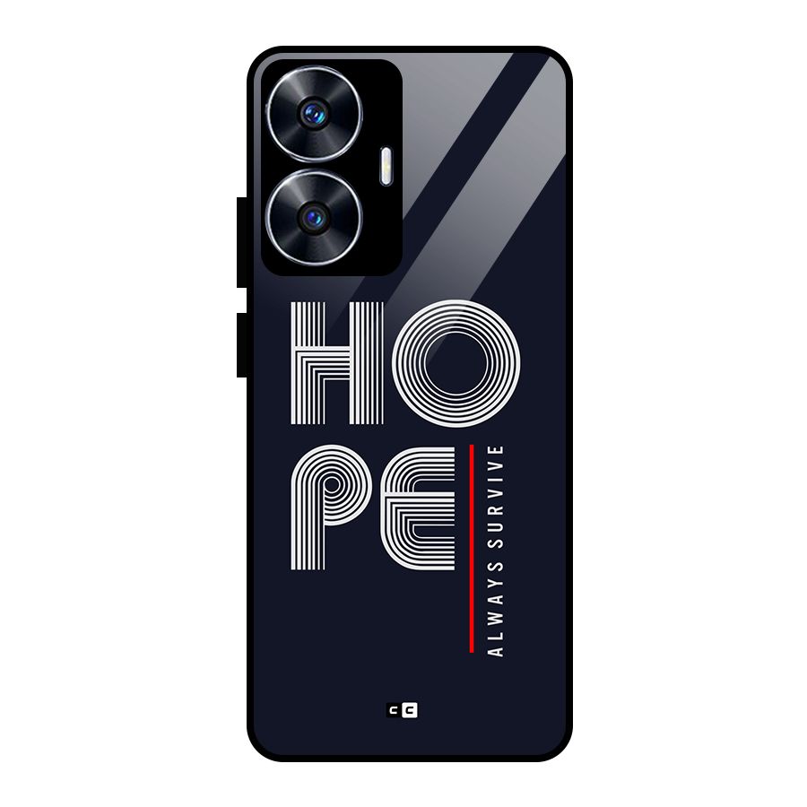 Hope Survives Glass Back Case for Realme Narzo N55