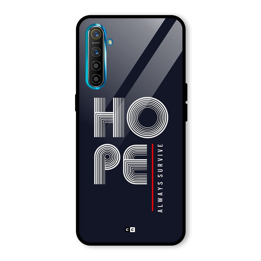 Hope Survives Glass Back Case for Realme XT