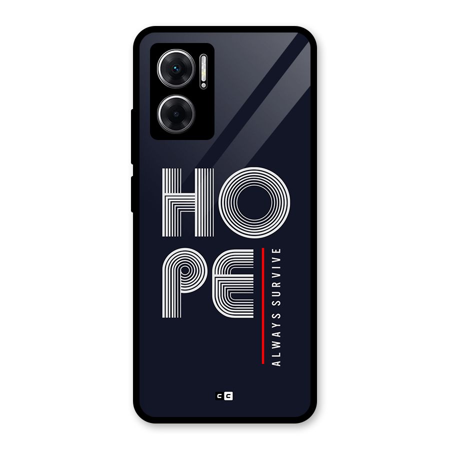 Hope Survives Glass Back Case for Redmi 11 Prime 5G