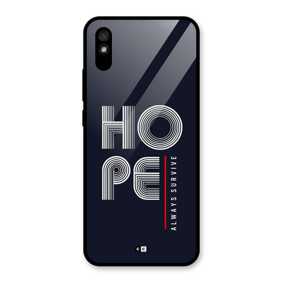 Hope Survives Glass Back Case for Redmi 9A