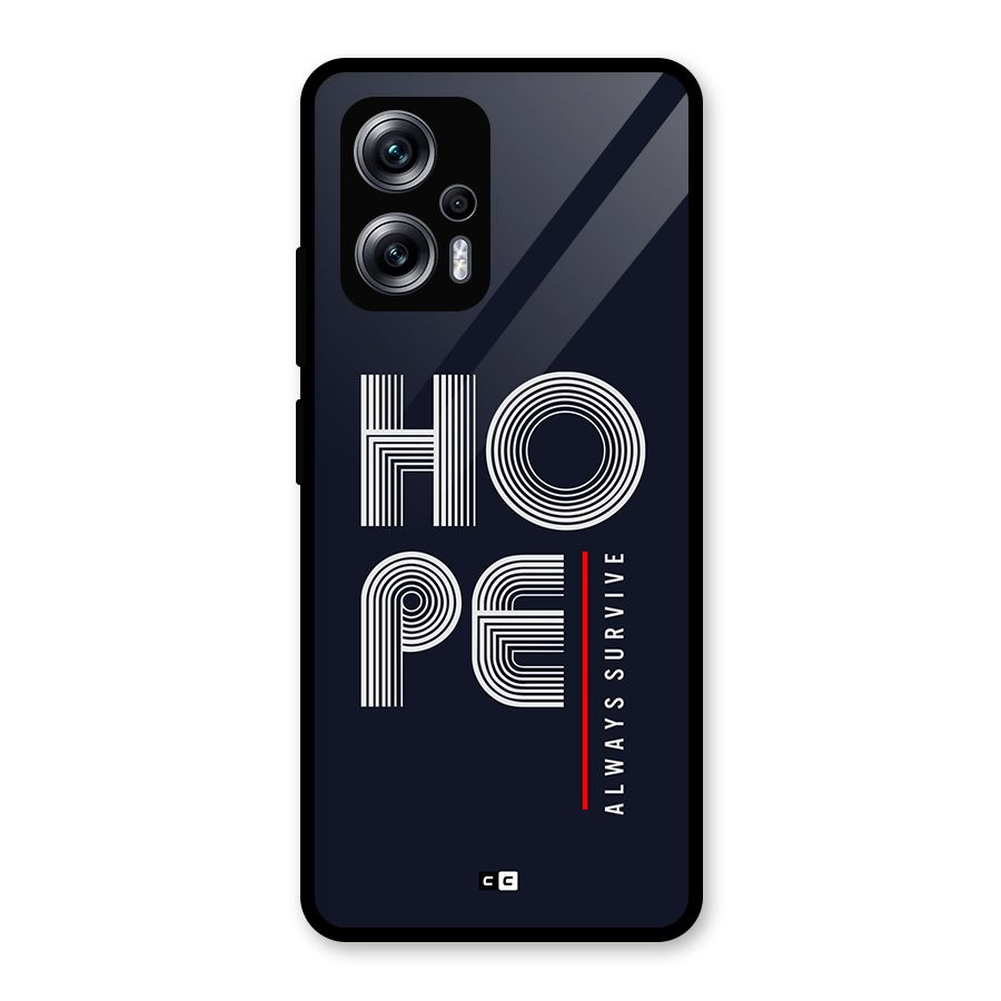 Hope Survives Glass Back Case for Redmi K50i