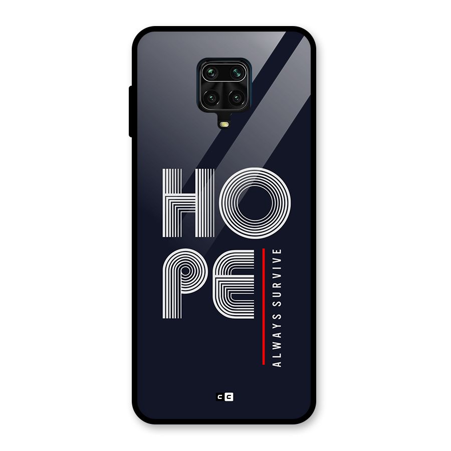 Hope Survives Glass Back Case for Redmi Note 10 Lite
