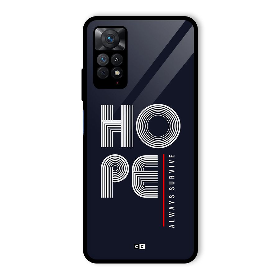 Hope Survives Glass Back Case for Redmi Note 11 Pro Plus 5G