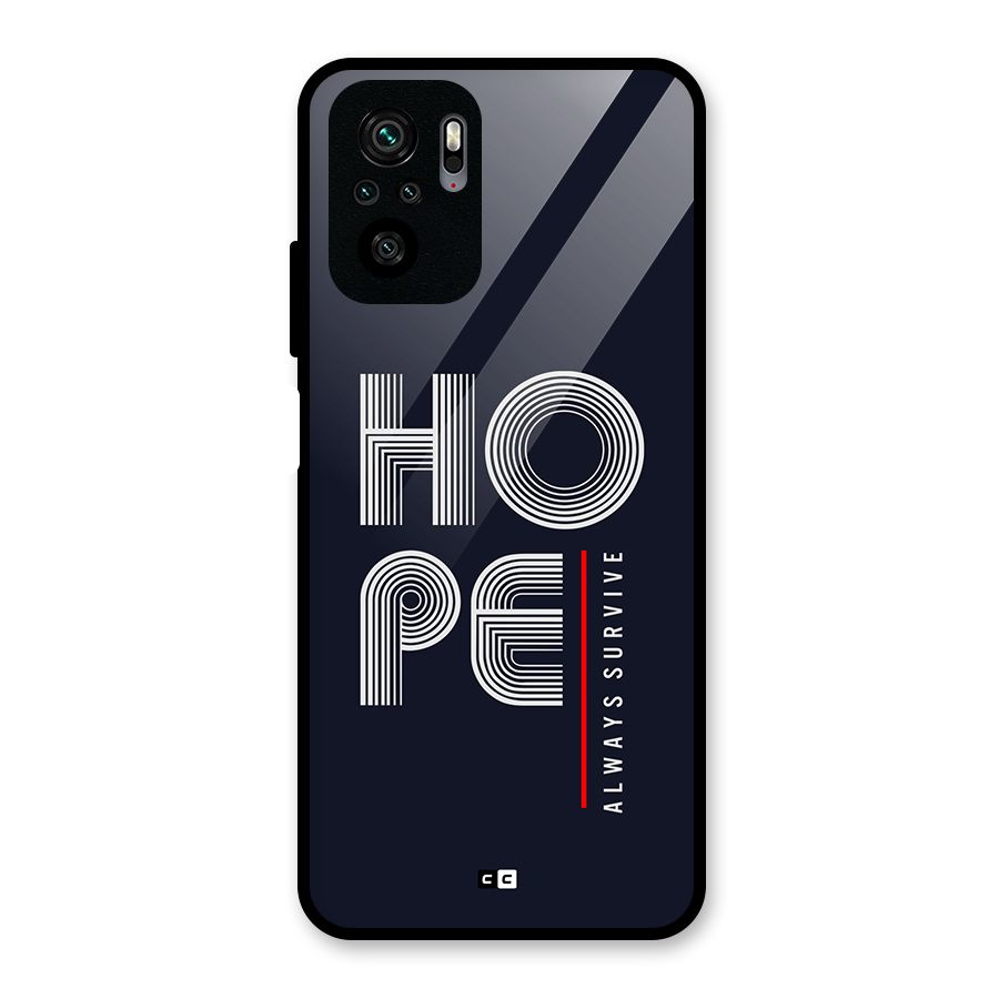 Hope Survives Glass Back Case for Redmi Note 11 SE