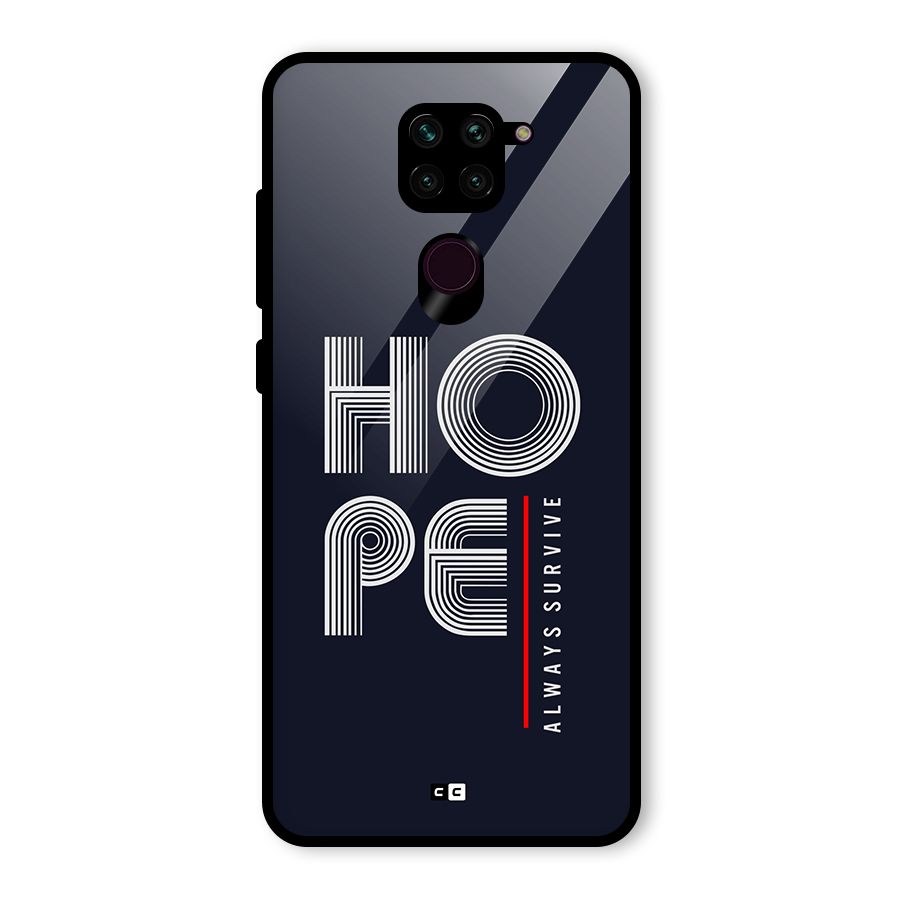 Hope Survives Glass Back Case for Redmi Note 9