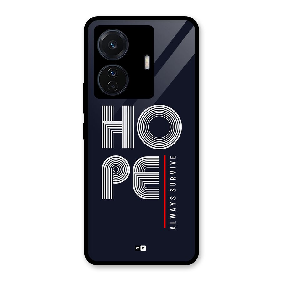 Hope Survives Glass Back Case for Vivo T1 Pro