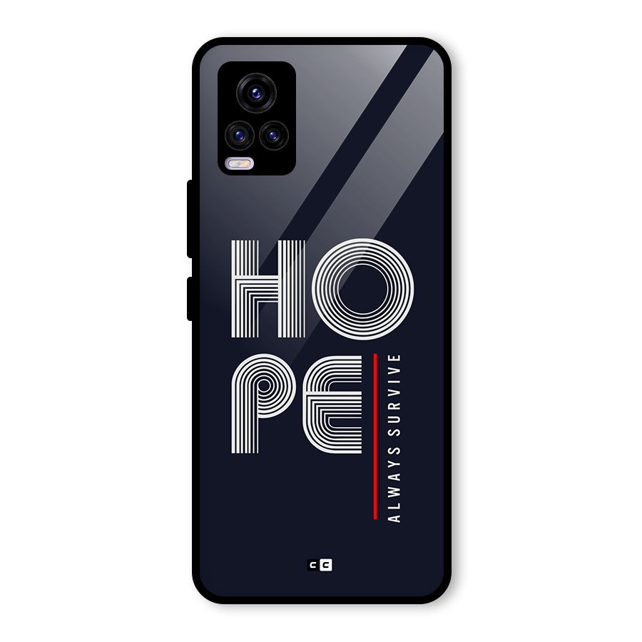 Hope Survives Glass Back Case for Vivo V20 2021