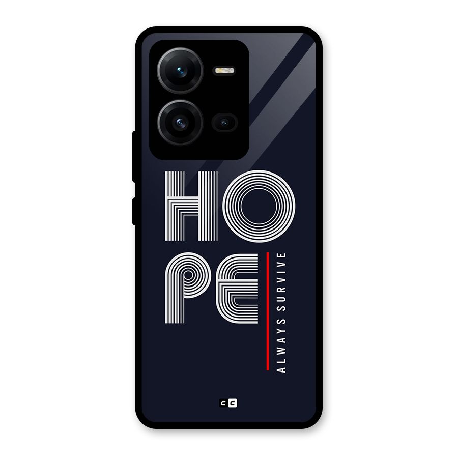 Hope Survives Glass Back Case for Vivo V25